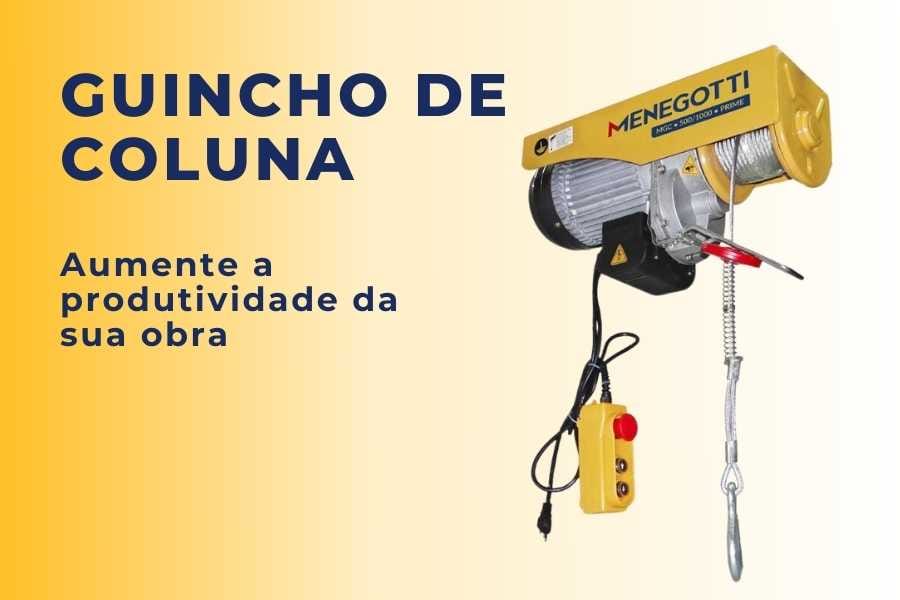 Guincho de Coluna: O Aliado Perfeito para Elevação de Materiais Pesados em Obras
