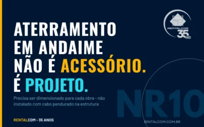 Aterramento em Andaime Não É Acessório. É Projeto — e Precisa Ser Dimensionado para Cada Obra