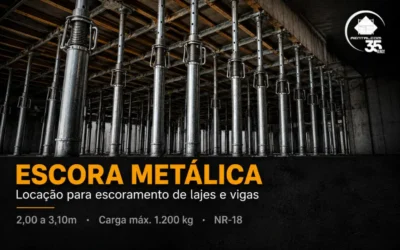Locação de Escora Metálica em São Paulo — Escoramento de Lajes e Vigas · Rentalcom