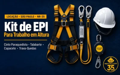 Locação de EPI para Trabalho em Altura em SP — Kit Completo com CA Válido · Rentalcom
