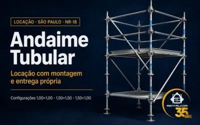 Locação de Andaime Tubular em São Paulo — Montagem, NR-18 e Entrega Própria